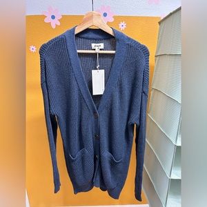 BRAND NEW FISHERMAN KNIT BUTTON FRONT CARDIGAN